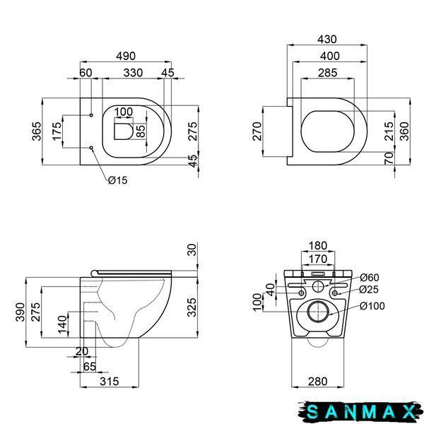 Інсталяційний комплект пневмо Grohe Set Унітаз Ellipse-0301-R + Інсталяція Grohe Rapid SL 38772001 (38772001ELLIPS0301R) 38772001ELLIPS0301R фото