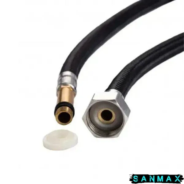 Шланг для води до змішувача з нейлону 1/2 М10 Довга 60 см Aquastrong (AS34060) AS34060 фото