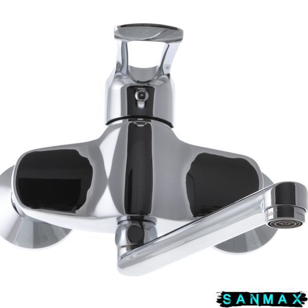 Змішувач для кухні зі стіни Haiba Hansberg 005 Хром (HB0896) HB0896 фото
