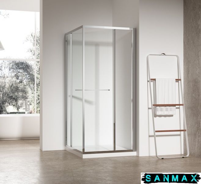 Душова кабіна без піддону Koer SR SC09-90x90x200-R-TR-01 прозоре скло Easy Clean 6мм, хром (KR5770) KR5770 фото