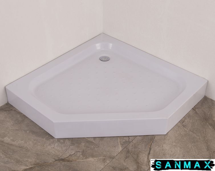 Душова кабіна з низьким піддоном Mixxus Lines SCT01-90x90x198-TR Хром прозоре скло 6мм (MI6913) MI6913 фото