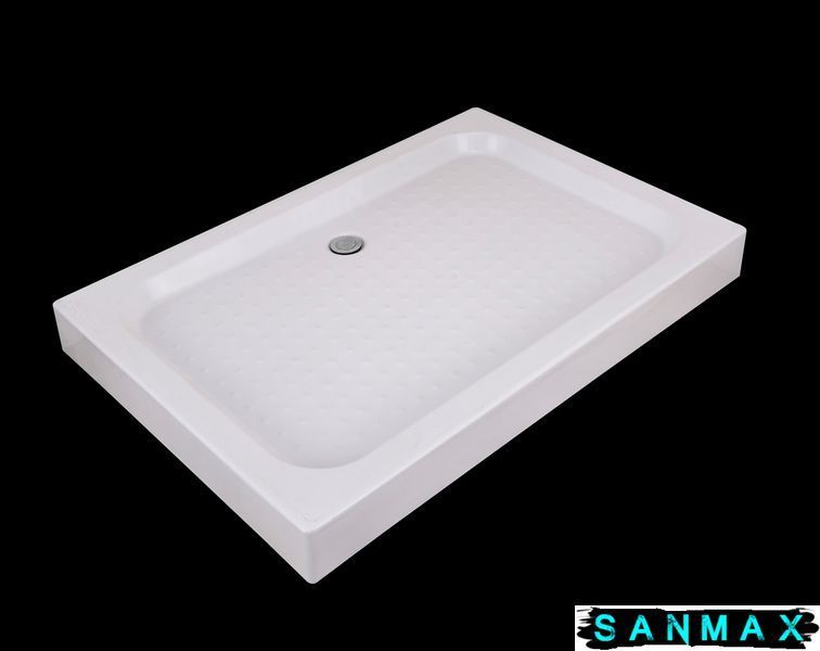 Душовий піддон з сифоном Mixxus Hard ST01-120x80x13 діаметр зливу 52 мм (MI6919) MI6919 фото