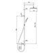 Душова система термостатична Koer KI-53017-02 2 функції Нерж (KR5547) KR5547 фото 3