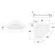 Душова кабіна з низьким піддоном Mixxus LINES SCT01-90x90x198-TR CHROME прозоре скло 6мм NEW (в 2 ящ) (MI8370) MI8370 фото 10