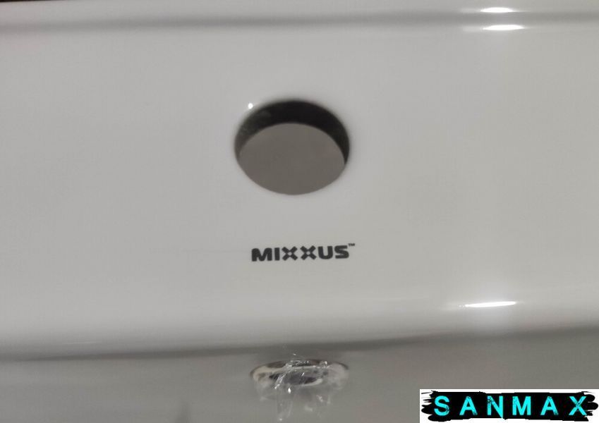 Умивальник накладний керамічний Mixxus Premium Stely-1501 600х480х190mm з отвором під змішувач та переливом (MP6498) MP6498 фото