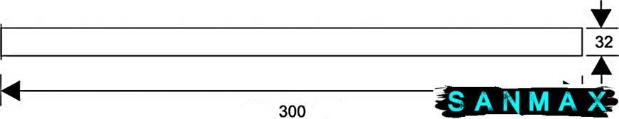 Труба хромована для сифону до умивальника 32 х 300 мм RS4-AB RS4-AB фото