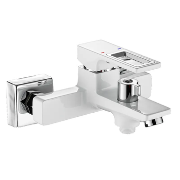 Змішувач для ванни Mixxus Premium Dante 009 Euro Білий-Хром (MI6795) MI6795 фото