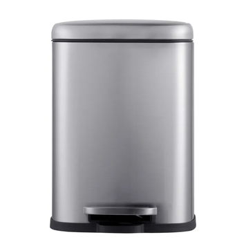 Відро для сміття з плавним закриттям прямокутне Mixxus Premium Style-TC0305 SS Color 5л колір нержавійка (MI7060) MI7060 фото