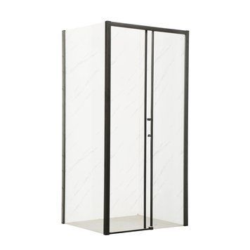 Душова кабіна без піддону Mixxus Premium Diverse SC03-100x80x195-TR Чорний прозоре скло 6мм (MI6866) MI6866 фото