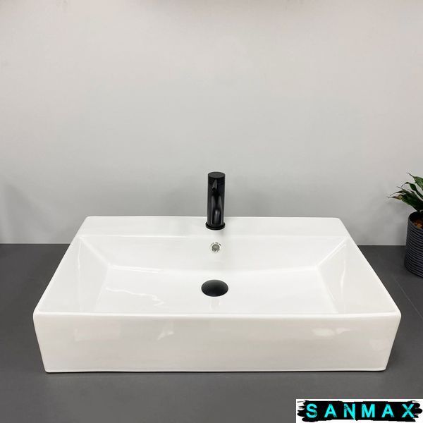 Умивальник накладний Vbi Pudua 70 Білий VBI-012203 фото