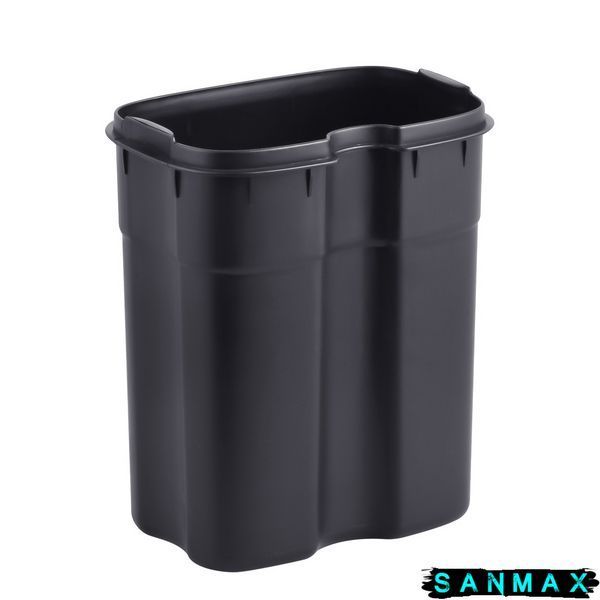 Відро для сміття з плавним закриттям прямокутне Mixxus Premium Style-TC0305 SS Color 5л колір нержавійка (MI7060) MI7060 фото