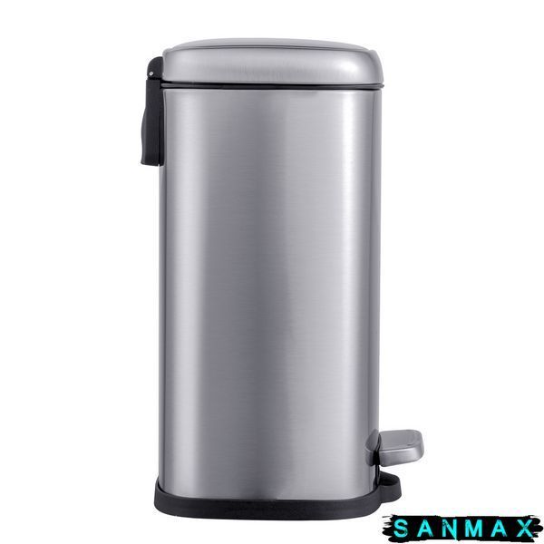 Відро для сміття з плавним закриттям прямокутне Mixxus Premium Style-TC0305 SS Color 5л колір нержавійка (MI7060) MI7060 фото