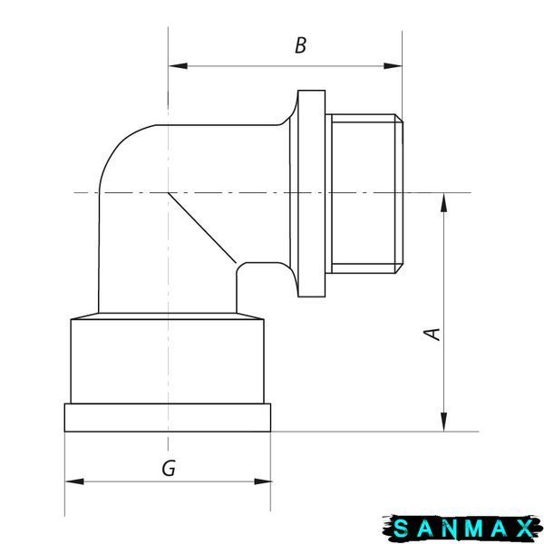 Кут нікельований 3/4 внутрішня-зовнішня Koer KF.L08MF (KF0076) KF0076 фото