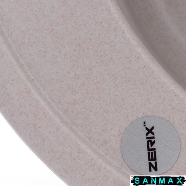 Мийка кухонна Zerix ZS-510R-06 Бежева (ZX4533) ZX4533 фото