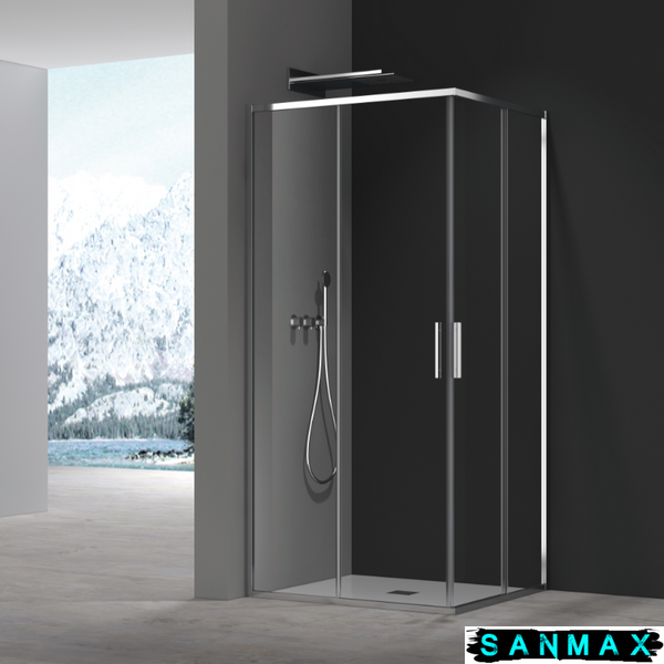 Душова кабіна без піддону Koer SR SC10-90x90x195-TR-01 прозоре скло Easy Clean 6мм, хром (KR5942) KR5942 фото