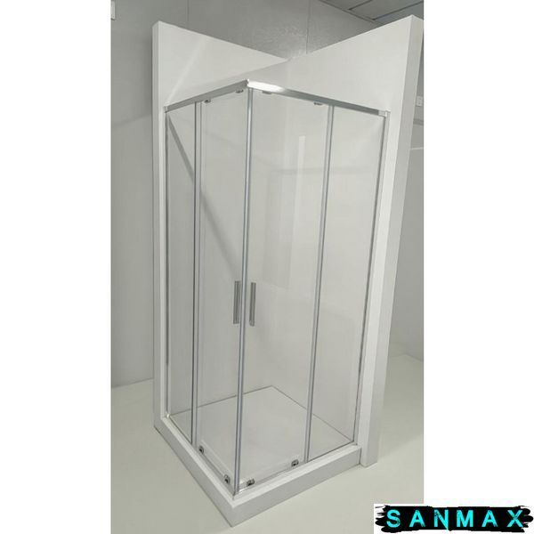 Душова кабіна без піддону Koer SR SC10-90x90x195-TR-01 прозоре скло Easy Clean 6мм, хром (KR5942) KR5942 фото