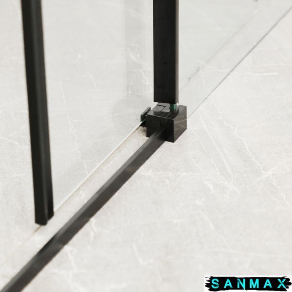 Душова кабіна без піддону Mixxus Premium Diverse SC03-100x80x195-TR Чорний прозоре скло 6мм (MI6866) MI6866 фото