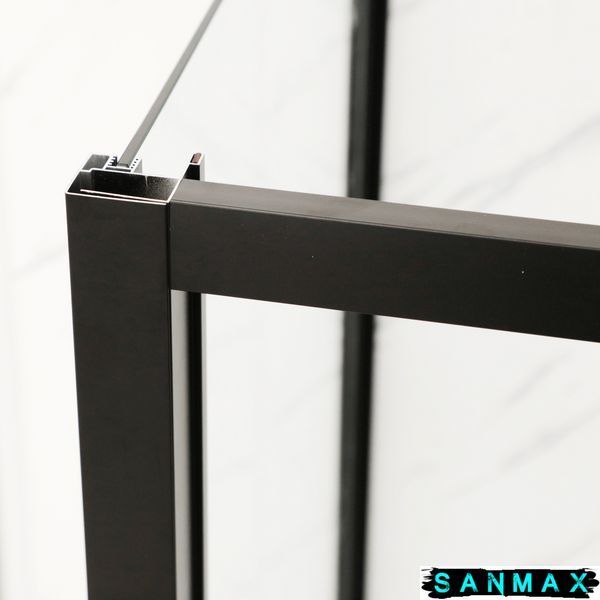 Душова кабіна без піддону Mixxus Premium Diverse SC03-100x80x195-TR Чорний прозоре скло 6мм (MI6866) MI6866 фото