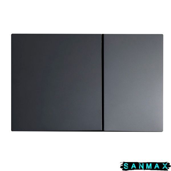 Панель змиву пластикова механіка Koer KT-0610-05 Квадратна Чорна Матова (KR6136) KR6136 фото