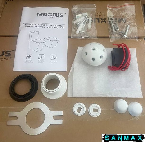 Пісуар підвісний Mixxus Premium Bevel-1001 390x395x795mm з ІЧ-датчиком автоматичного змиву (MP6661) MP6661 фото