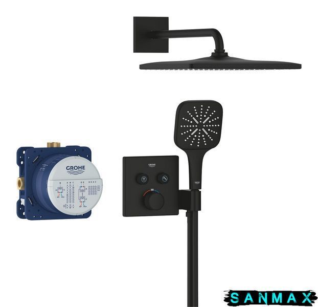Душовий комплект Grohe Grohtherm SmartControl із Rainshower 310 Mono Cube (34865KF0) 34865KF0 фото