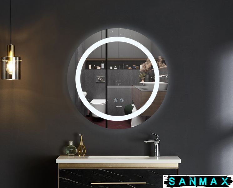 Дзеркало Mixxus Plain MC03-60 з Led Touch, Anti-fog, димером, регулюванням яскравості (MI6662) MI6662 фото