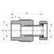 Муфта з накидною гайкою 32x1F PPR Koer K0143.PRO 22/132 (KP0180) KP0180 фото