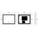 Дзеркало Zerix Mirra MR05-90x70-REVERSE з LED Touch, Anti-fog, димером, регулятором яскравості (ZX6059) ZX6059 фото 3
