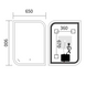 Дзеркало Mixxus Premium Bevel MA02-90x65-Reverse (Led Touch, Anti-fog, димер (3-6,5kK)) (MP6641) MP6641 фото 7