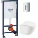 Інсталяційний комплект пневмо Grohe Set Унітаз Ellipse-0301-T3 + Інсталяція 38536001 + панель 38732000 (38536001ELLIPS0301T3) 38536001ELLIPS0301T3 фото 1