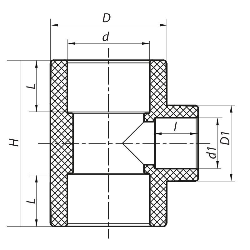 Трійник редукційний 50x20x50 PPR Koer K0047.PRO 9/108 (KP0056) KP0056 фото