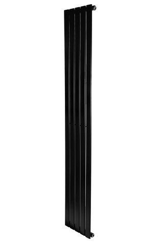 Вертикальний дизайнерський радіатор опалення Arttidesing Livorno 5/2000/340/50 чорний матовий LV.5.200.34.5.B фото