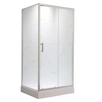 Душова кабіна з низьким піддоном Mixxus Hard SCT01-120x80x198-TR Chrome New прозоре скло 5мм (MI8428) MI8428 фото