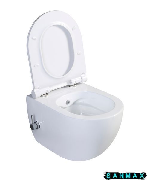 Унітаз-біде підвісний Mixxus Premium Ellipse-1301-R 500x365x350mm система змиву Rimless (MP6659) MP6659 фото