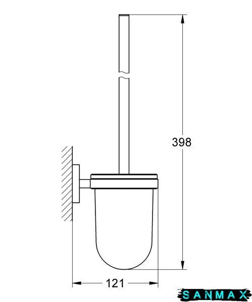 Туалетний йоржик у комплекті Grohe Essentials New (40374001) 40374001 фото