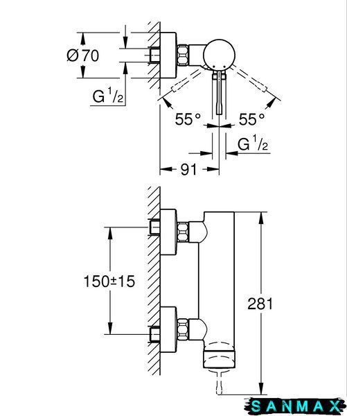 Змішувач для душу Grohe Essence New (25252001) 25252001 фото