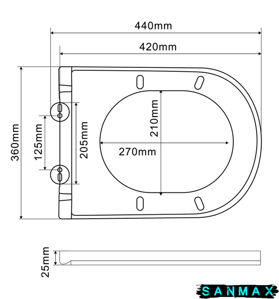 Унітаз-біде підвісний Mixxus Premium Ellipse-1301-R 500x365x350mm система змиву Rimless (MP6659) MP6659 фото