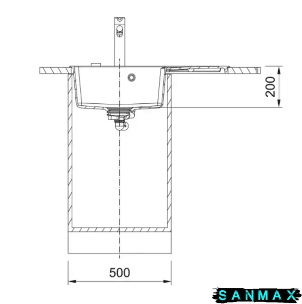 Кухонна фрагранітова мийка Franke Centro 78х50 CNG 611-78 TL Ліва Онікс (114.0630.479) 114.0630.479 фото