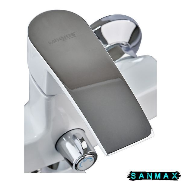 Змішувач для ванни Mixxus Magnum 006 Euro Білий-Хром (10 шт/ящ) MI6202 фото