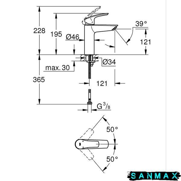 Набiр змiшувачiв Grohe Eurosmart 4 в 1 для ванни та кухні (UA123248M3) UA123248M3 фото