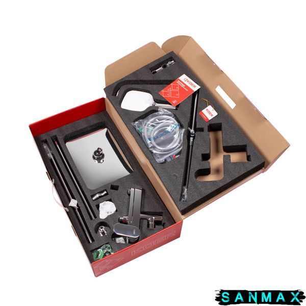 Душова система зі змішувачем Koer KB-56030-01, 3 функції Хром (KR5427) KR5427 фото