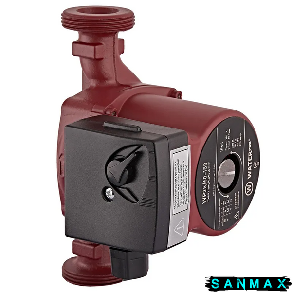 Насос циркуляційний Waterpro WP25/60-180 з кабелем, без гайок (WP3340) WP3340 фото