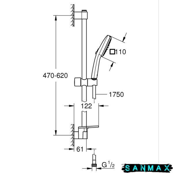 Набiр змiшувачiв Grohe Eurosmart 4 в 1 для ванни та кухні (UA123248M3) UA123248M3 фото