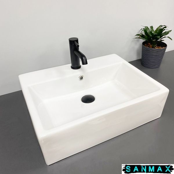 Умивальник накладний Vbi Teramo M Білий VBI-014702 фото