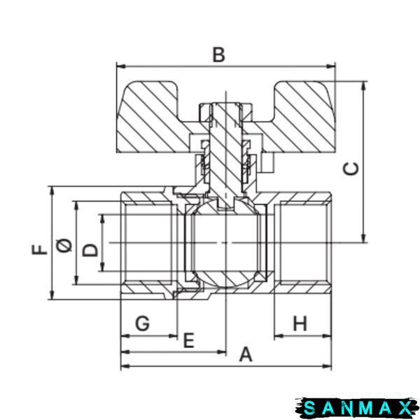 Кран кульовий 3/4 БГГ Газ Europroduct EP.121 (EP2931) EP2931 фото