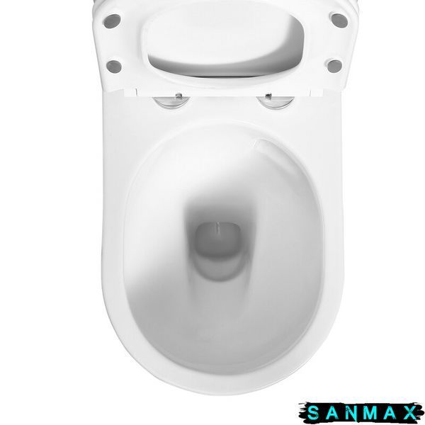 Чаша унітазу-компакту Mixxus Bevel-0407-T1 Bowl 630х350х795 Tornado 1.0 без сидіння (MI8350) MI8350 фото