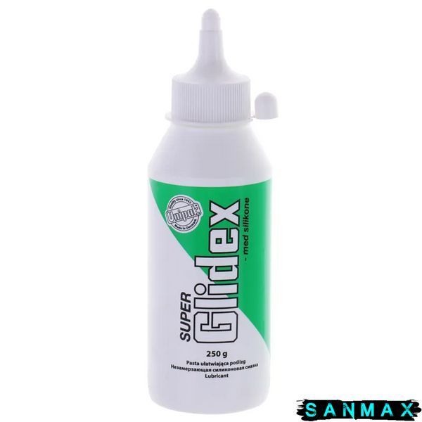 Мастильний склад для збірки каналіз.Unipak Super Glidex 250г. (В пляшці) (UP0576) UP0576 фото