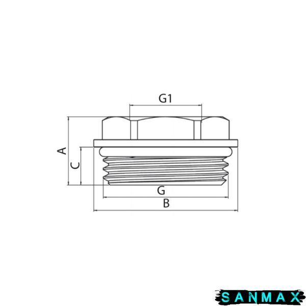 Футорка з ущільнювальним кільцем нікельована 1/2х1 Koer KF.F0610-R (KR5047) KR5047 фото