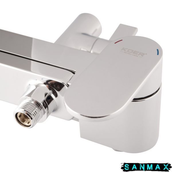 Душова система зі змішувачем Koer KB-56030-01, 3 функції Хром (KR5427) KR5427 фото