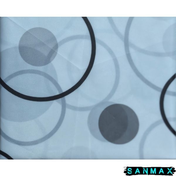 Шторка для ванної Mixxus SCT-014-180x180 з поліестеру (Візерунок "Круги") (AC3584) AC3584 фото
